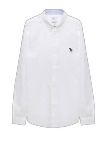 Zebra Patch Long Sleeve Shirt Light White - PAUL SMITH - BALAAN 1