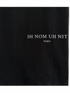 Men's Milk Mask Printing Short Sleeve T-Shirt Black - IH NOM UH NIT - BALAAN 7