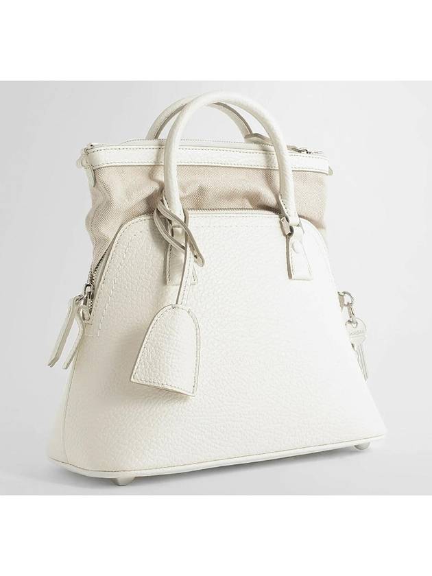 5AC Logo Patch Mini Tote Bag Ivory - MAISON MARGIELA - BALAAN 3