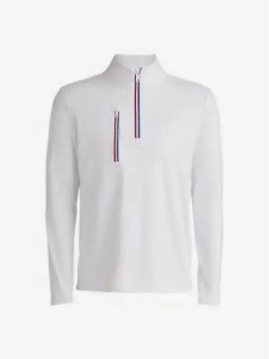 Men's Golf Daytona Tech Interlock Slim Fit Pullover Long Sleeve T-Shirt White - G/FORE - BALAAN 2