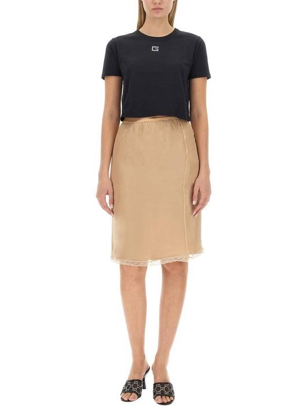 23 fw Silk Chiffon Midi Skirt 760549XUAI05735 B0710587254 - GUCCI - BALAAN 3