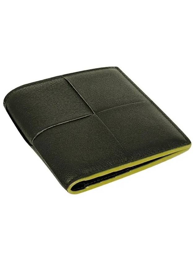 Slim Intrecciato Bi-Fold Wallet Black Parakeet - BOTTEGA VENETA - BALAAN 4