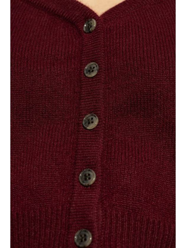 Lisa Yang Cardigan Beata, Women's, Burgundy - LISA YANG - BALAAN 5