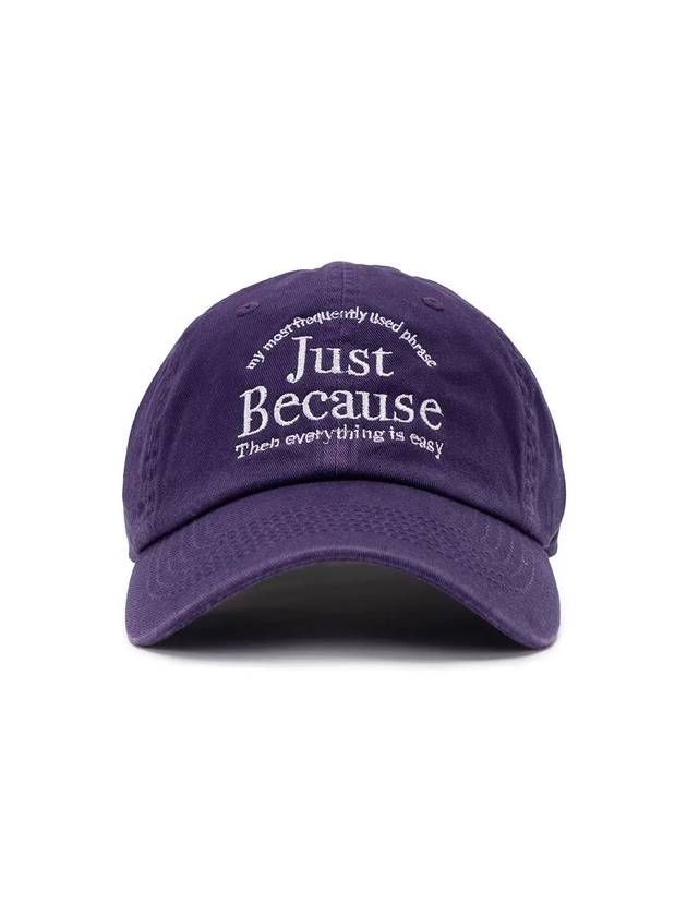 JUST BECAUSE WASHED BALL CAP DPUR - POLYGRAM - BALAAN 5