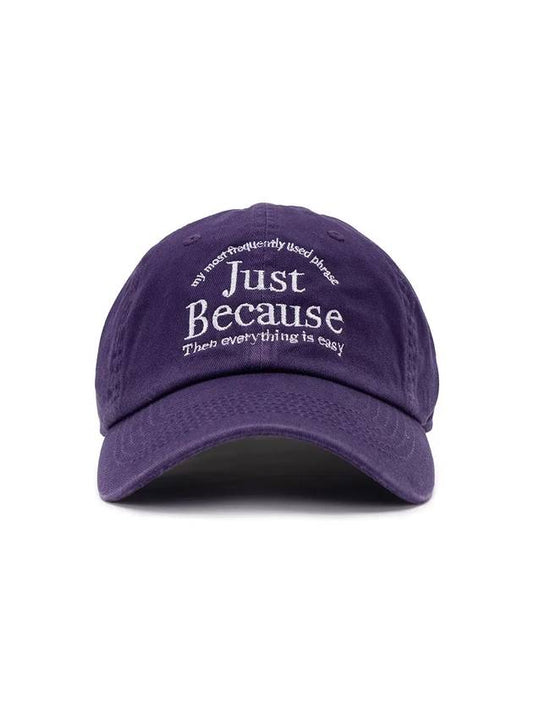 JUST BECAUSE WASHED BALL CAP DPUR - POLYGRAM - BALAAN 1