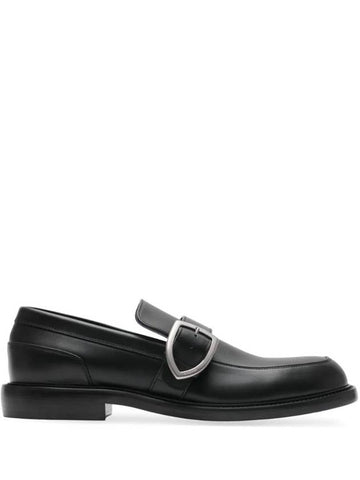 Cobble Leather Loafers Black - BURBERRY - BALAAN 1