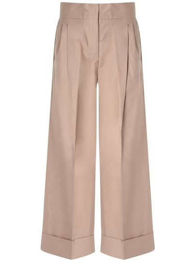 Abba Twill Wide Pants Camel - S MAX MARA - BALAAN 2