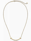 Tiffany T Smile Medium Pendant Yellow Gold Necklace - TIFFANY & CO. - BALAAN 4