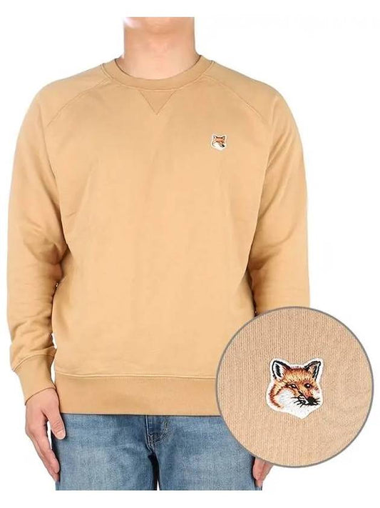 Men s Fox Head Sweatshirt AM00303KM0001 BEIGE 271140 - MAISON KITSUNE - BALAAN 1