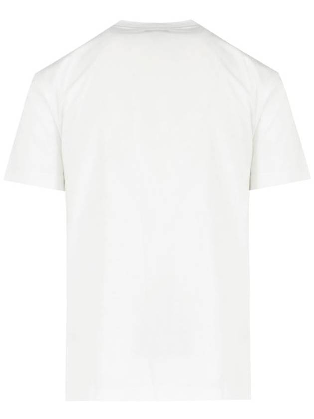 EKD Embroidery Cotton Short Sleeve T-Shirt White - BURBERRY - BALAAN 3