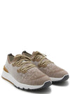 Stretch Knit Low Top Sneakers Brown - BRUNELLO CUCINELLI - BALAAN 3