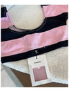 Coco Beach CC Swimsuit Top Black Pink Short Sleeve P76188 - CHANEL - BALAAN 6