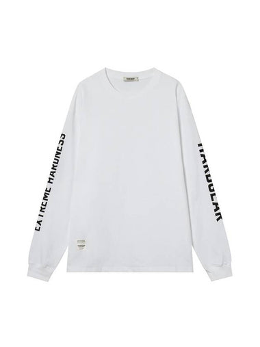 Logo Banding Long Sleeve T Shirt White - HARDGEAR APPAREL - BALAAN 1