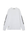 Logo Banding Long Sleeve T Shirt White - HARDGEAR APPAREL - BALAAN 1