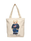 Kids Bear Logo Tote Bag Natural 9AR021 W3Y - POLO RALPH LAUREN - BALAAN 1