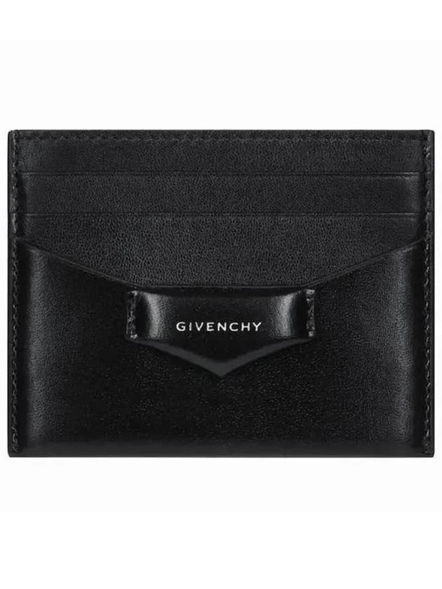 Box Antigona Leather Card Wallet Black - GIVENCHY - BALAAN 3