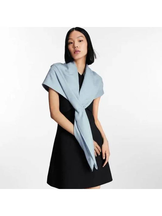 Evermore Shawl Light Blue M79487 - LOUIS VUITTON - BALAAN 2