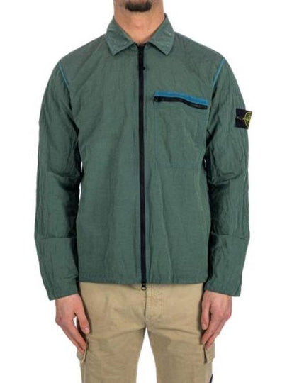 Nylon Metal Econyl Regenerated Zip-Up Jacket Green - STONE ISLAND - BALAAN 2