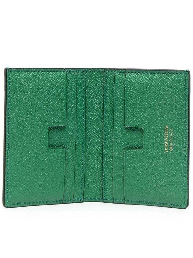 Small Grain Leather Card Wallet Mint - TOM FORD - BALAAN 4