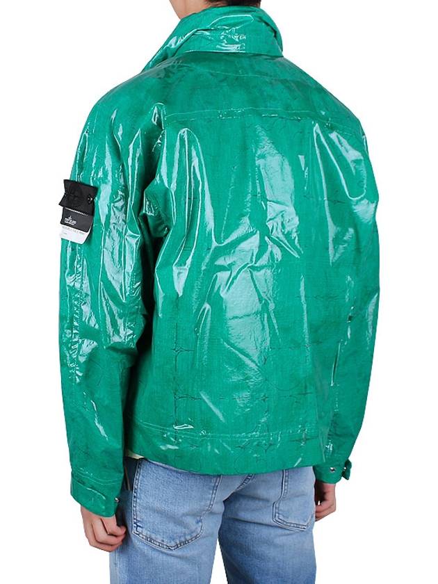 Shadow Glass Poplin Jacket Green - STONE ISLAND - BALAAN 6