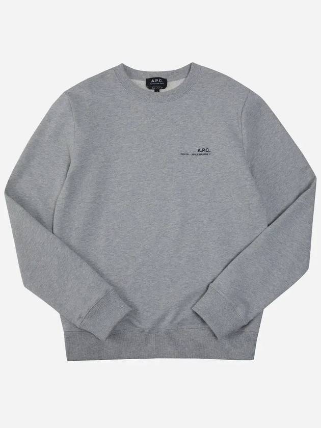 Men's Item Logo Sweatshirt Grey - A.P.C. - BALAAN 3