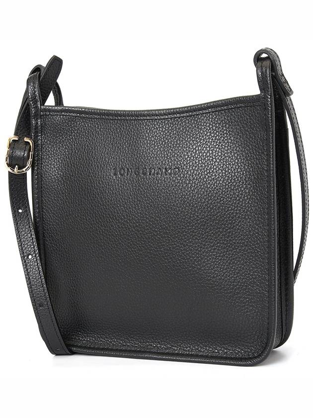 Le Flonne Leather Cross Bag Black - LONGCHAMP - BALAAN 3