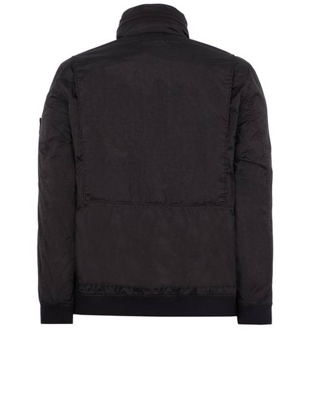 Men's Logo Patch Nylon Metal Zip-up Jacket Black - STONE ISLAND - BALAAN 3