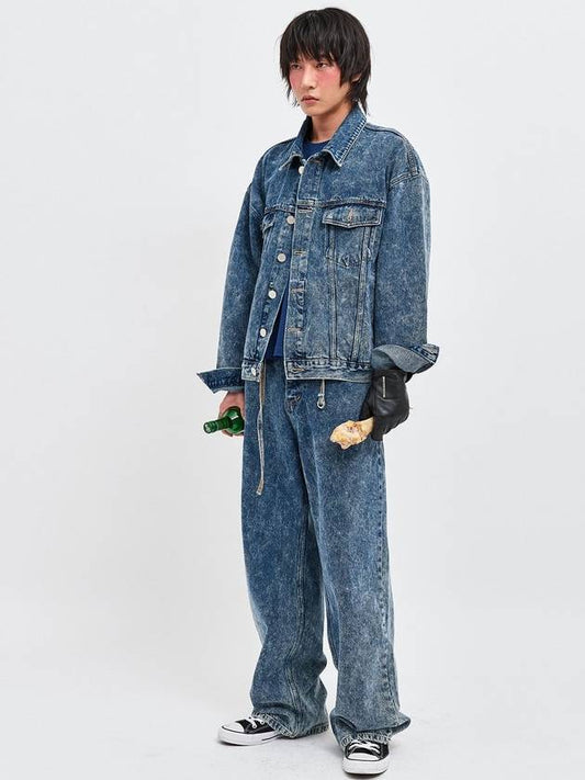 Jinro Oversized Denim Jacket Suit Blue - C WEAR BY THE GENIUS - BALAAN 2