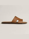 Izmir Leather Slippers Gold - HERMES - BALAAN 3