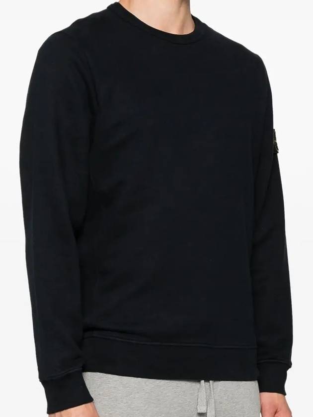 Wappen Patch Crew Neck Cotton Sweatshirt Navy - STONE ISLAND - BALAAN 4