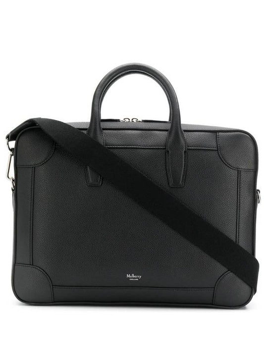 Belgrave Single Brief Case Black - MULBERRY - BALAAN 1