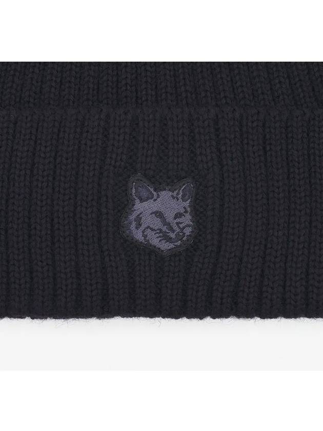 Wool Fox Head Beanie Black - MAISON KITSUNE - BALAAN 5