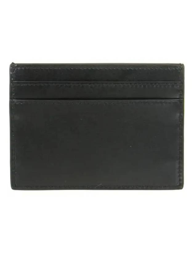 Monogram Card Case in Smooth Leather Black - SAINT LAURENT - BALAAN 5