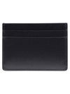 Logo Leather Card Wallet Black - JIL SANDER - BALAAN 3