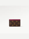 Monogram Card Wallet Brown Fuchsia - LOUIS VUITTON - BALAAN 6