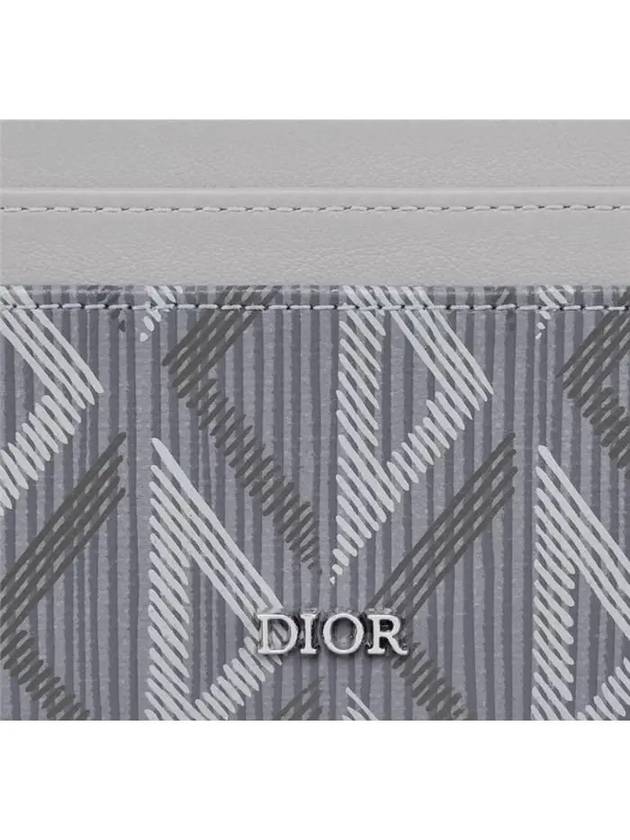 CD Diamond Canvas Card Wallet Grey - DIOR - BALAAN 4