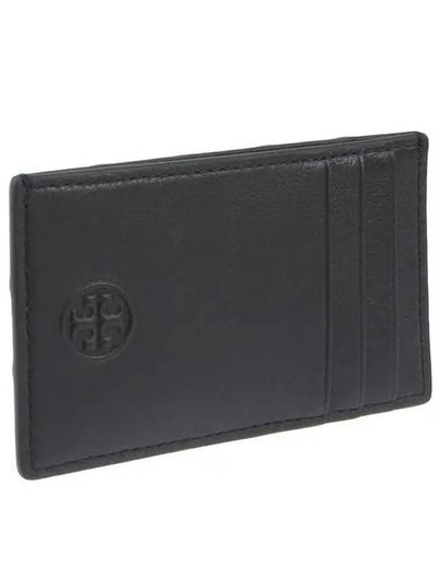 Fleming Leather Card Wallet Black - TORY BURCH - BALAAN 2