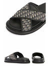 oblique jacquard sandals black - DIOR - BALAAN.