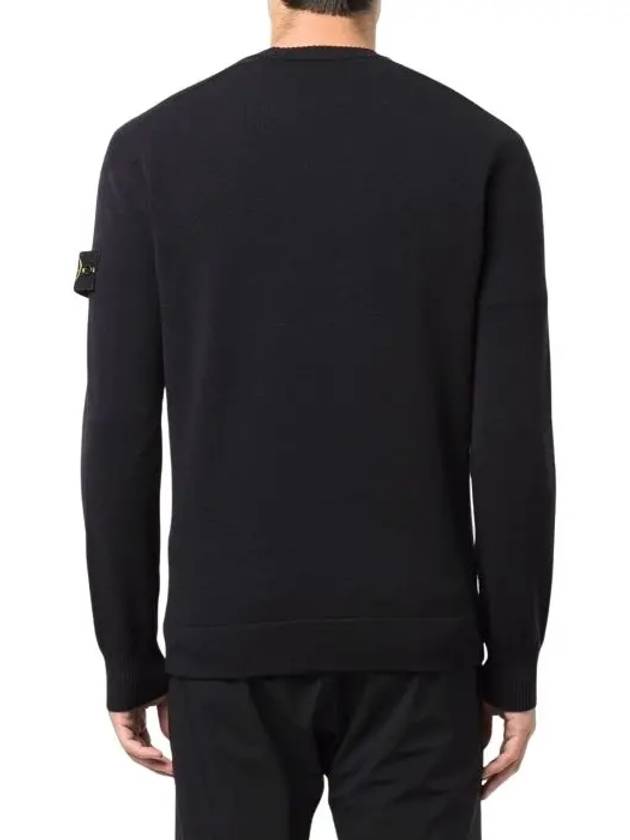 Wappen Patch Crew Neck Sweatshirt Navy - STONE ISLAND - BALAAN 6