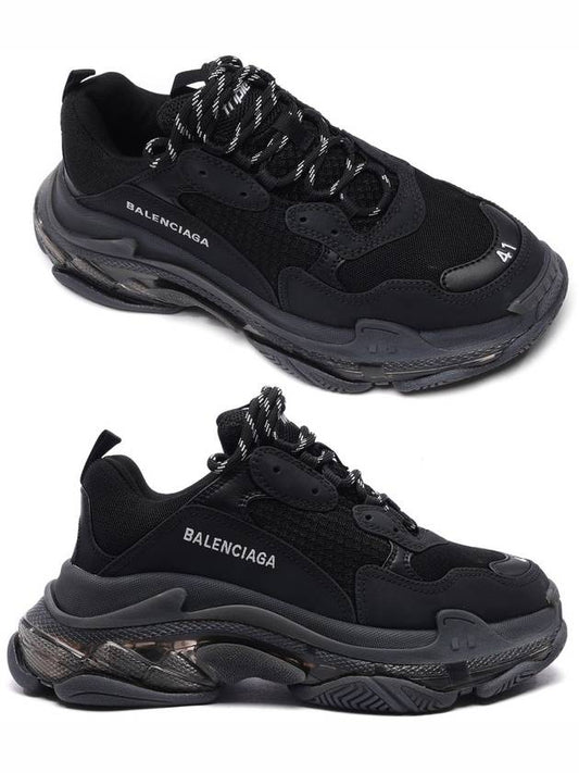 Triple S Sneakers Clear Sole Black - BALENCIAGA - BALAAN 2