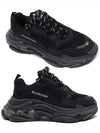 Triple S Sneakers Clear Sole Black - BALENCIAGA - BALAAN 3