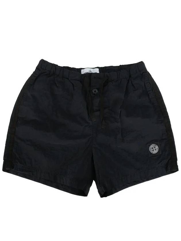 Wappen Patch Nylon Metal Swim Shorts Black - STONE ISLAND - BALAAN 2