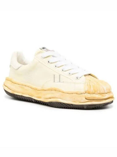 24 A12FW719 White Blake Y OG Sole Canvas Low Top Sneakers - MIHARA YASUHIRO - BALAAN 1