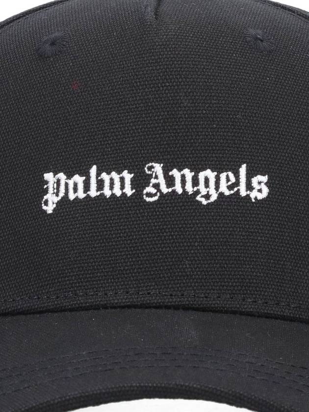 Classic Logo Ball Cap Black - PALM ANGELS - BALAAN 7