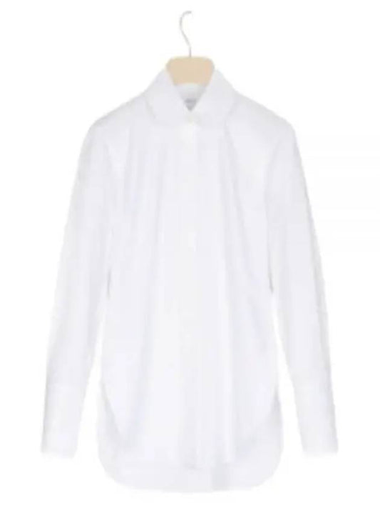 Embroidery Logo Detail Cotton Blouse White - PATOU - BALAAN 2