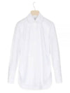 Embroidery Logo Detail Cotton Blouse White - PATOU - BALAAN 1