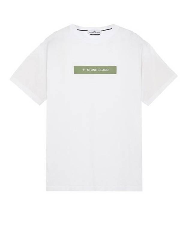 Micro Logo Print Short Sleeve T-shirt White - STONE ISLAND - BALAAN 2