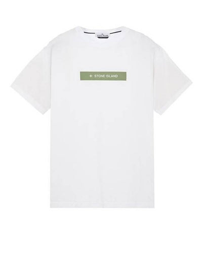 Micro Logo Print Short Sleeve T-shirt White - STONE ISLAND - BALAAN 2