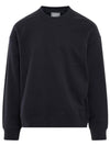 Leather Patch Sweatshirt Navy - WOOYOUNGMI - BALAAN 1