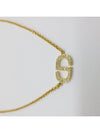 Petit CD Crystal Necklace Gold - DIOR - BALAAN 5